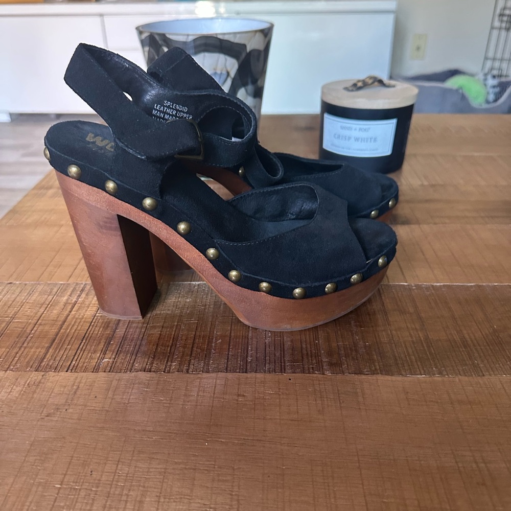 Jeffrey Campbell  Black and Brown Women's Platform Sandals